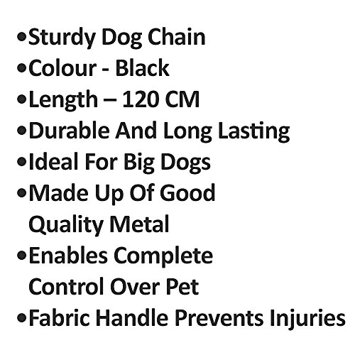 Metal-Dog-Chain-With-Black-Fabric-Handle-Enables-You-To-Complete-Control-on-Your-Pet