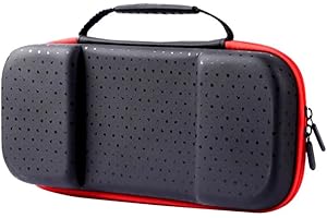 GENERIC Voikoli - Carcasa rígida de EVA compatible con ASUS ROG Ally de 7 pulgadas, a prueba de golpes, elegante y duradera (rojo y negro)