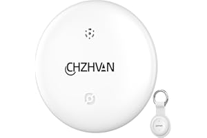 CHZHVAN Android Smart Tracker Tag,Google Localizador Funciona con Find Hub App (SÓLO Android),Bluetooth Key Finder para llaves,Bolsas,Equipaje,Mascotas y Mochila,Impermeable IP67，Batería Reemplazable,1 Blanco