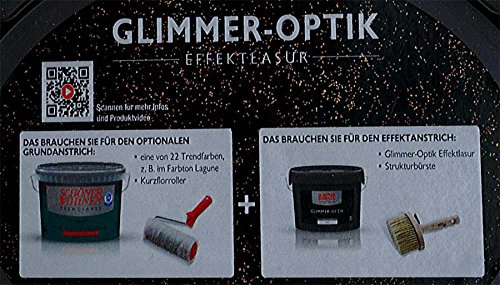 Glimmer-Optik Effektlasur Schöner Wohnen Aquamarin 1 l - 3