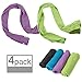 Produktbild Unbekannt n-one 4 Stück Kühlendes Handtuch, verdunstend 101,6 x 30,5 cm Snap Kühlendes Handtuch, für Sport, Workout, Fitness, Fitness, Yoga, Pilates, Reisen, Camping & mehr, Mix Farbe