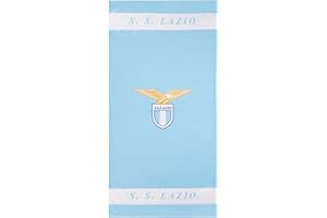 Only4fan S.r.l. SS Lazio Telo Piscina/Palestra 70x140 cm in microfibra Prodotto Ufficiale SS Lazio, fasce orizzontali