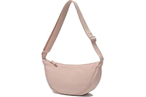 DWDC Borsa a Tracolla,Borsa a Tracolla per Donna Borsa a Tracolla Piccola in Nylon a Mezzaluna Morbida Borsa a Tracolla Casual Borsa a Tracolla Zaino a Tracolla