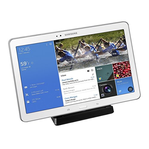 kwmobile Micro USB Dockingstation für Samsung Galaxy Tab Pro 10.1 T520 / T525 - Ladestation Mikro USB Ladekabel Ladehalterung in Schwarz
