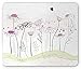 Produktbild Nature Mouse Pad, Flowerbed with Cute Spring Chamomiles Hand Drawn Girls Ladybug Print, Standard Size Rectangle Non-Slip Rubber Mousepad, Pale Green Fuchsia White