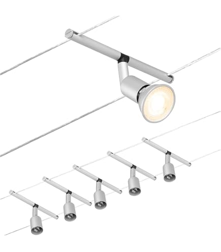Paulmann Spot Spice Pendelleuchte – Klarglas, 12 V, 35 W Halogen, Kabelabstand 16 Cm