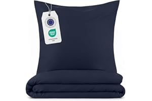 Blumtal Juego de Funda Nordica Cama 105 - Microfibra Juego de Funda Edredon 200x220 y 2 Fundas de Almohada 40x80, Certificado Oeko-Tex, Muy Suave y Transpirable - Azul Oscuro