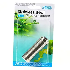 Aquarium Equip Ista Stainless Steel Metal Filter Strainer Pipe for Aquarium Fishtank Water Tube Hose (12Mm or 16Mm) (for 12Mm Pipe)