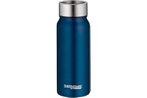 THERMOcafé by THERMOS TC DRINKING MUG saphire blue mat 0,50l, Thermobecher Edelstahl, Isolierbecher, Kaffeebecher to Go Thermo, auslaufsicher, 9h heiß & 18h kalt, spülmaschinenfest, BPA-frei