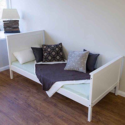 Preisvergleich Produktbild Jugendbett Holzbett Bettgestell 90x200 weiß