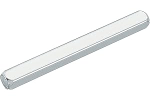 QUARKZMAN Türgriff Spindel, Vierkantstift Ersatz Türgriffspindel, 70 x 7 mm Türspindel Ersatzteil Türbeschlag Haustür für Türgriffe Innentüren 4 mm Dicke Türen Türklinken, Silber