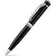 amazon basics Ballpoint Pen with Case for Office, Home and Gifting (Black Body, Blue Ink)