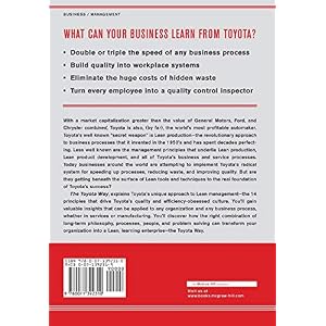 The Toyota Way: 14 Management Principles from the World's Greatest Manufacturer