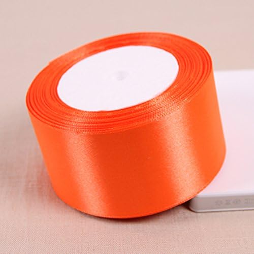 38mm Satin ribbon Orange in 5mtr length