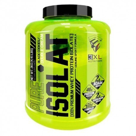 Preisvergleich Produktbild 3XL Nutrition Pure Isolat 2000g Schwarz Keks Milch