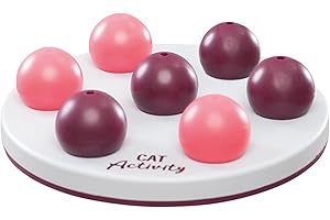 TRIXIE interaktives Katzenspielzeug Cat Activity Solitär, Intelligenzspielzeug für Katzen, Strategie-Spiel zur geistigen Förderung & spielerischem Lernen, ø 20 cm – 4594