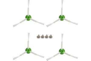 GENERIC Pack de 4 Cepillos Laterales de Las Series E5, E6, i1. i1+. i3, i3+, i4, i4+, i5, i5+, i7, i7+ j5, j5+, j7, j7+.. Kit de Accesorios de Repuestos. Repuesto de Cepillos Laterales para iRobot Roomba.