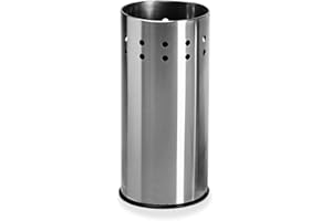 Versa Lonati stojak na parasole do wejścia, pokoju lub hali, nowoczesny uchwyt na parasol, wymiary (wys. x dł. x szer.) 50 x 23,5 x 23,5 cm, stal, kolor: srebrny