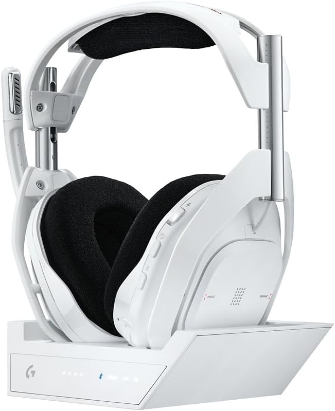 Logitech G ASTRO A50 X LIGHTSPEED Kablosuz Oyuncu Kulaklığı, PLAYSYNC, PRO-G Grafen Ses Sürücüleri, Xbox, PlayStation, PC/Mac ile Uyumlu, Beyaz