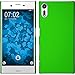 Price comparison product image PhoneNatic Hardcase compatible with Sony Xperia XZs - rubberized green Cover + protective foils