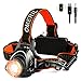Price comparison product image LED Head Torch -OMERIL USB Rechargeable Head Torches (4000mAh) with Super Bright 2000 Lumen, 90° Rotating & Zoomable Headlight, 3 Light Modes Headlamp for Running/Walking/Cycling/Fishing/Camping-IP44