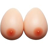 ZCOINS 1 Paia Mastectomia Postoperatoria Silicone Seno Forme Artificiale Silicone Falso Seno Per Donna