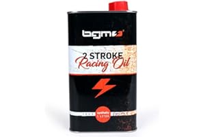 BGM ORIGINAL SUPERCHARGED BGM Öldose Oldie Edition, Vintage Blechdose, Fassungsvermögen 1000ml, kompatibel für Vespa, Lambretta, Roller, Scooter, Universal Ölkanister Zweitaktöl