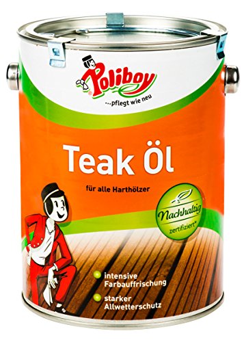 Preisvergleich Produktbild Poliboy Teak- Öl 2,5 Liter
