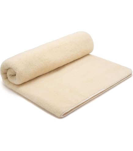 Coperta In Pura Lana Vergine Merinos Con Retro In Flanella Di Cotone – Alta Densità 760 G/mq, Termoregolatrice E Ipoallergenica, Prodotto Italiano (Naturale, Piazza E Mezza 220x230 Cm)