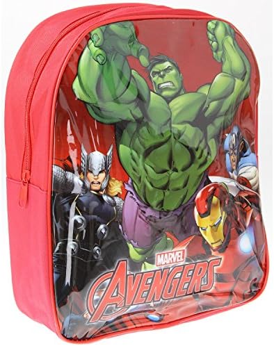 Children Junior Nursery School &amp; Travel Backpack with 2 Adjustable Padded Shoulder Straps (Dimension: 12") (Marvel Avengers)