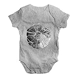 TWISTED ENVY Baby Mädchen (0-24 Monate) Body Gr. 0-3 Monate, Grau Meliert