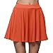 Produktbild Damen Röcke, VEMOW Frauen Sommer Party Cocktail Hohe Taille Skater Karneval Mini Rock(Y2-Orange, M(Waist:64-74cm))