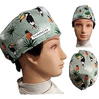 Chirurgie Kappe. Tukane für kurze Haare. Pflege Veterinär Zahnärzte Küche usw. Handtuch vorne, verstellbarer Spanner. Angepasst mit Namen