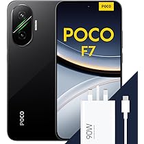 POCO F7 Smartphone, 12+256GB, Black, Flagship Snapdragon® 8s Gen 4
