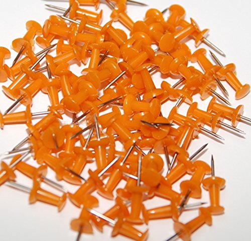 200 chinchetas color naranja ideales para tableros de corcho 200 chinchetas color naranja ideales para tableros de corcho