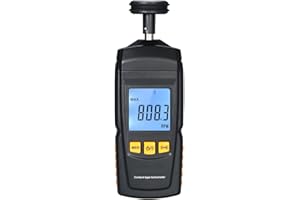 BOWONG Digital Contact Tachometer Handheld Tach RPM Tester Machine Rotate Speed Meter