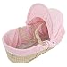 Isabella Alicia Popcorn Dolls Moses Basket (Pink)