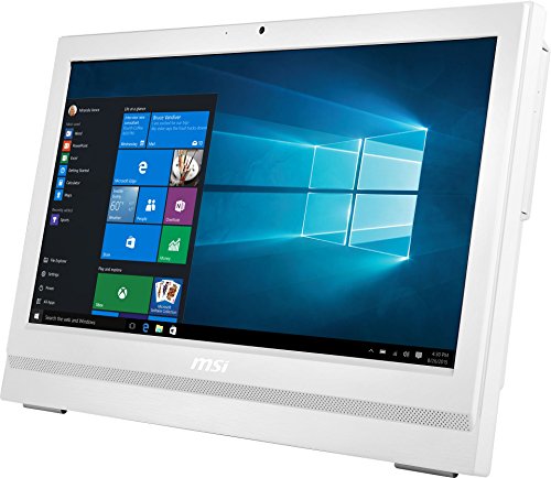 MSI 9S6-AA7812-004 20T 6M-004DE All-in-One Desktop PC (Intel Celeron i3-6100, 4GB RAM, HD-Grafik, Win 10 Pro, 50,8 cm (20 Zoll)) weiß