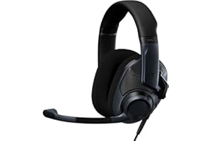 EPOS H6Pro Cuffie con Microfono Aperte - Cuffie Gaming - Archetto Leggero - Cuffie da Gaming Comode e Leggere - Per PC, Mac, PS4, PS5, Xbox Series X, Xbox One, Nintendo Switch (Sebring Black)