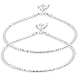 Taraash 925 Sterling Silver Plain Anklet for Women: 