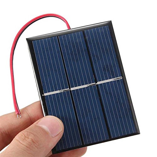 Janecrafts 1 Stück 0.65W 1.5V Solarpanel Polykristallin Solar Power Panel-Solar System DIY für Handy-Ladegeräte Tragbare - 4