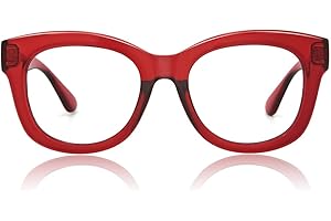 JiSoo Reading Glasses Women/Men Designer Oversized Readers, Thick Large Round Ladies Reading Glasses