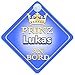 Produktbild Prinz Lukas An Bord mit Krone Personalisierte Autokennzeichen Neues Baby Junge / Kind Geschenk / Präsentieren / Baby on Board / Autoschild …