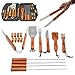 Produktbild LaDicha 18 Stück Edelstahl Bbq Kochen Set Outdoor Camping Picknick Utensilien Grillzubehör Tools
