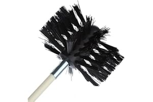 ARMYJY Brosse de nettoyage pour cheminée 200 mm Filetage M8 Brosse de nettoyage pour grille d'aération de cheminée en nylon