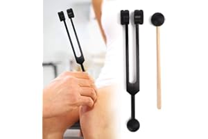 Jadpes Diapason Musical, Diapasón, Om136.1 Aleación de Aluminio Diapasón de Yoga, Diapasón Meditación Yoga Diapasón con Martillo