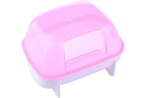 BBBABESLK Baño De Arena Para Hámster - Contenedor De Baño De Para Hámster | Caja De Baño Para Hámster, Casa De Baño De Polvo De Chinchilla, Contenedor De Baño Para Hámster, Túnel De Juego Para Mascotas, B