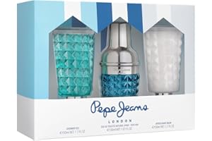 Pepe Jeans Life Is Now For Him Cofanetto Profumo Uomo 3 Pezzi Eau de Toilette 30ml, Dopobarba 50ml e Gel Doccia 50ml Set Fragranze Aromatiche e Legnose Profumi Uomo
