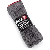 Silver Home Jumbo Mikrofiber S&uuml;per Emici Havlu Kurulama Temizlik Bezi - Gri - 50x70 Cm. - 1 Adet
