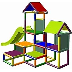 move and stic Tour d'escalade Gesa avec Toboggan pour Enfant avec Tunnel de crèche